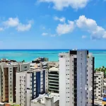 Maceió belíssima vista mar Quarto e sala com varanda, Time , ponta verde