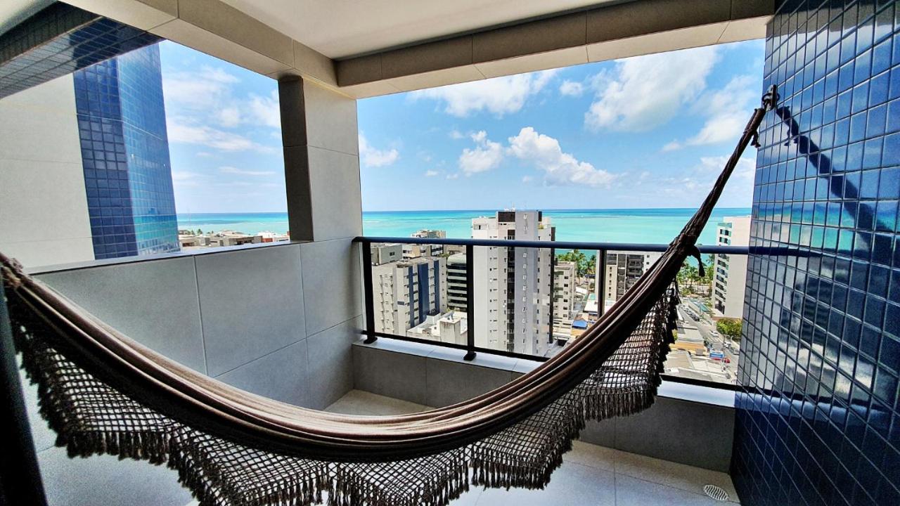 Belissima Vista Mar E Sala Com Varanda, Time , Ponta Apartamento