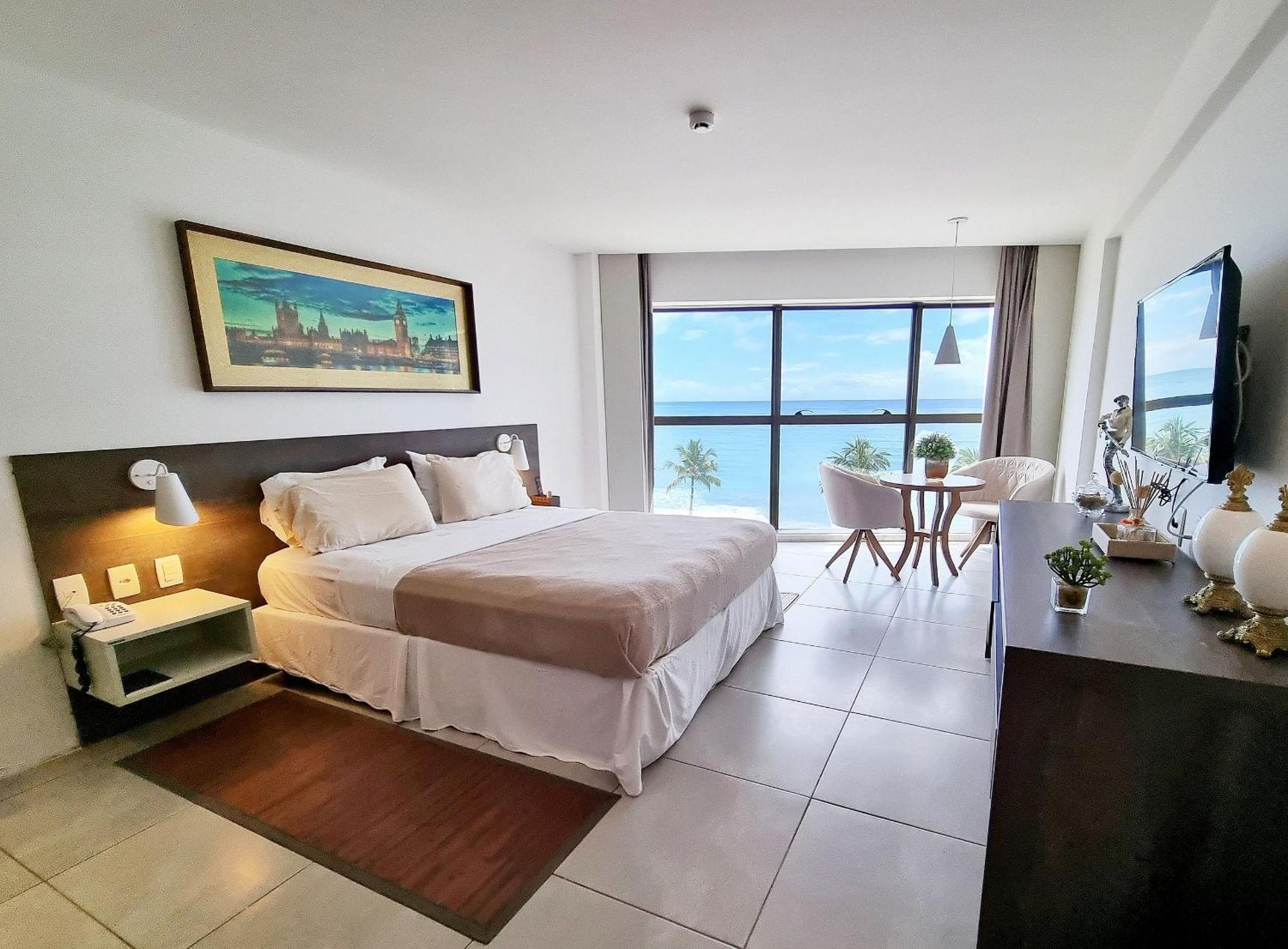 Flat Frente Mar C Limpeza Diaria | R608 Apartamento *