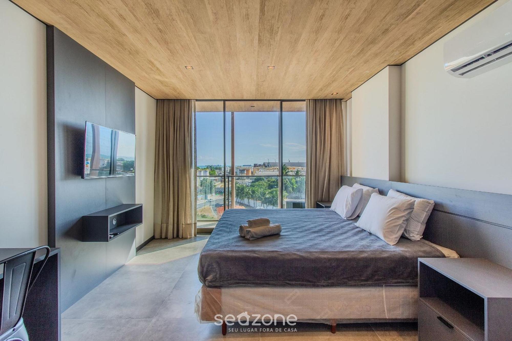 Nwts - Estudios Com Vista Lateral Mar Em *