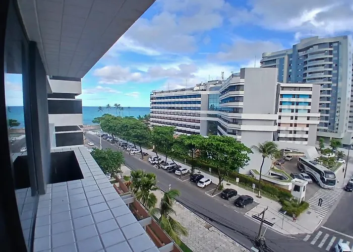 Studio Com Restaurante, Salao De Festas, Academia, Vista Praia - Apto 508