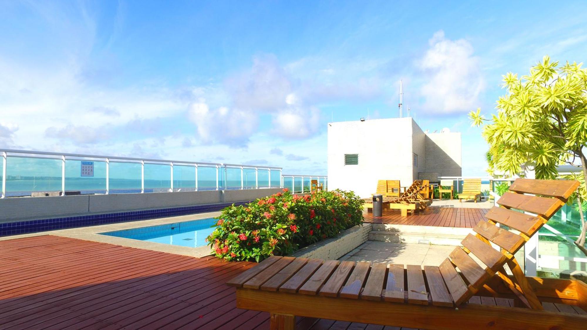 Apartamento Apto Beira Mar Jtr -3 Quartos - Piscina - Cobertura - Churrasqueira