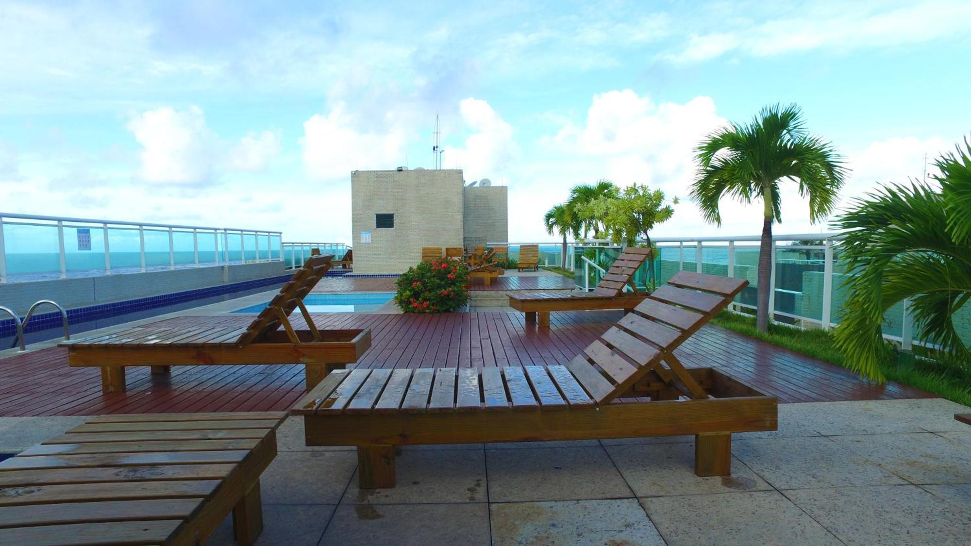 Apto Beira Mar Jtr -3 Quartos - Piscina - Cobertura - Churrasqueira *