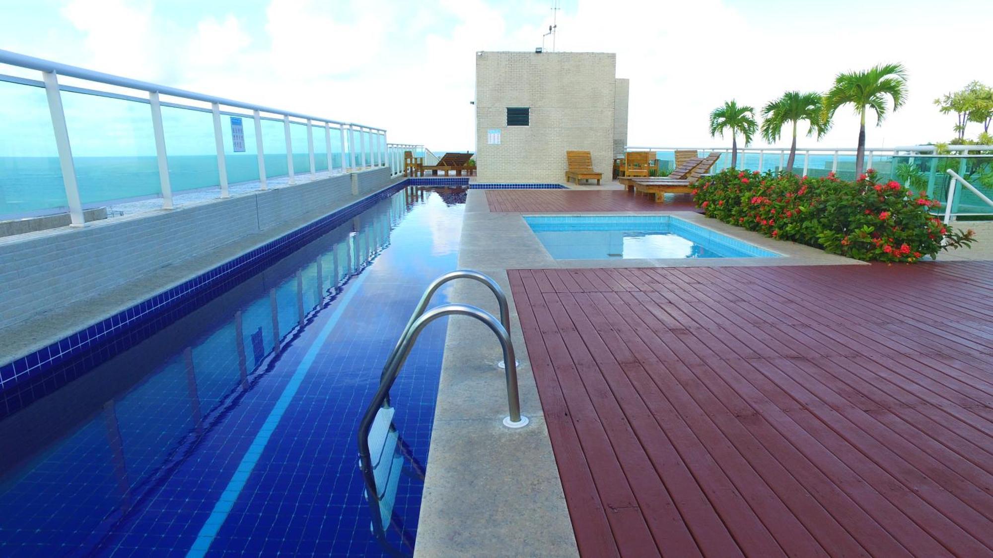Apto Beira Mar Jtr -3 Quartos - Piscina - Cobertura - Churrasqueira Apartamento