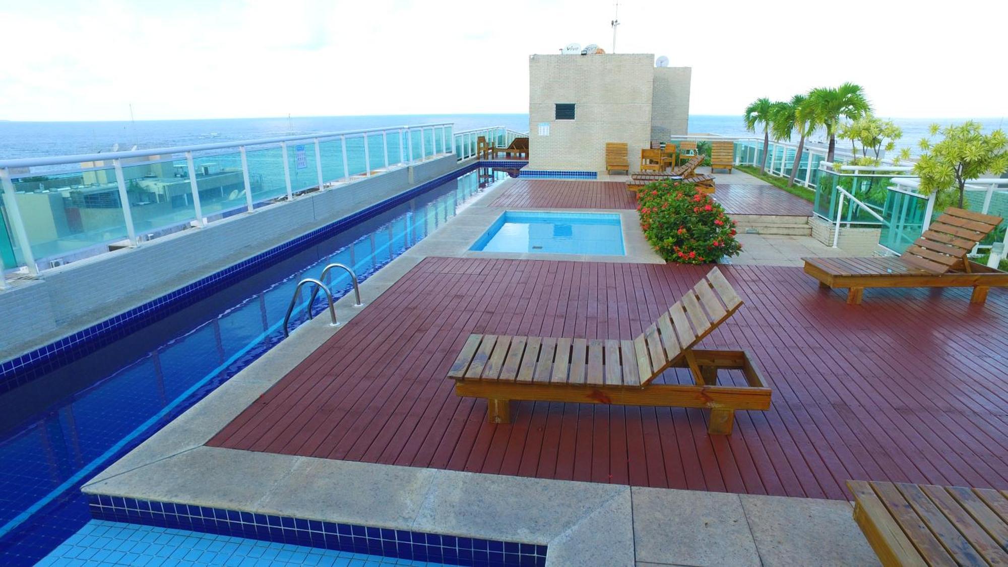 Apartamento Apto Beira Mar Jtr -3 Quartos - Piscina - Cobertura - Churrasqueira