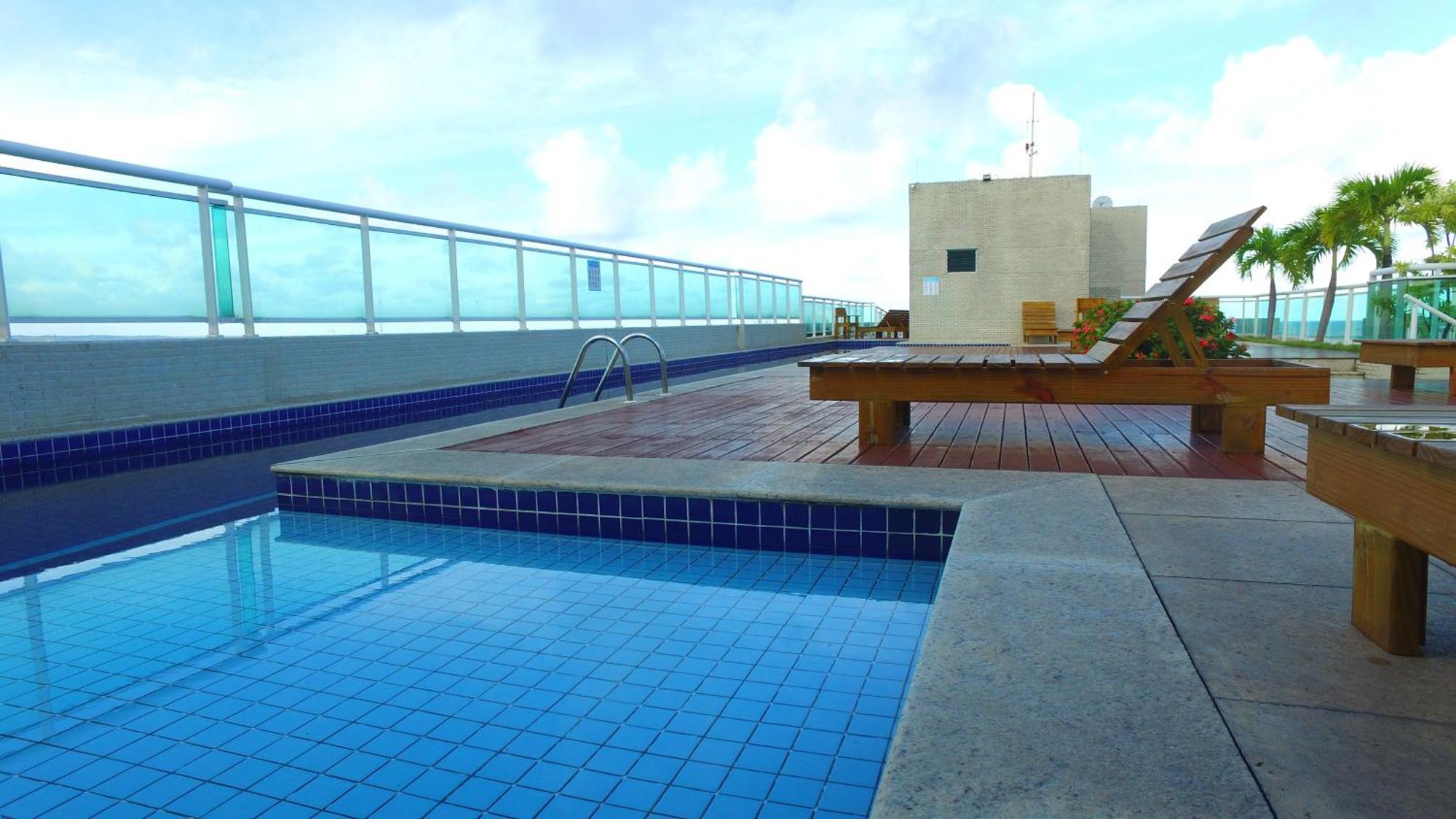 Apto Beira Mar Jtr -3 Quartos - Piscina - Cobertura - Churrasqueira Apartamento *