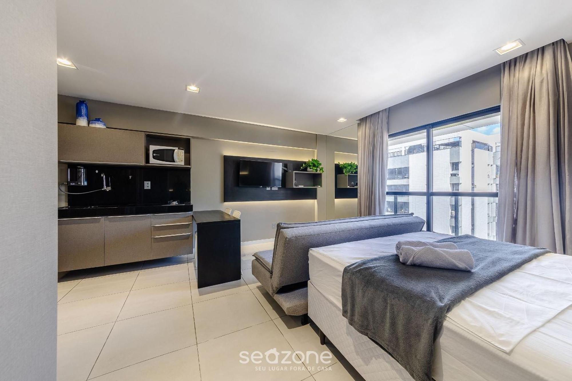 Apartamento Estudio C/ Piscina 300m Da - Eti0724