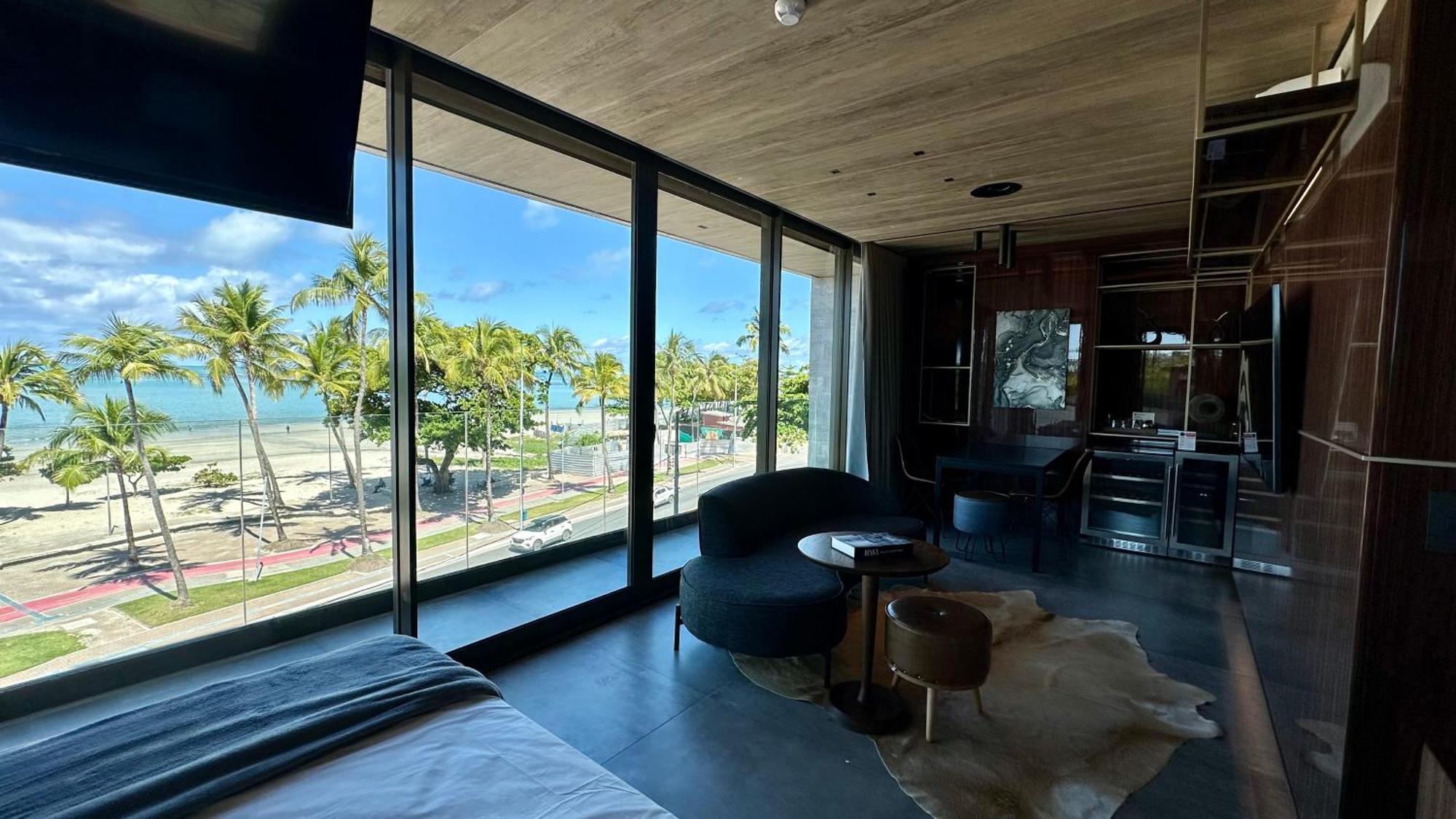 Apartamento Apto Luxo Beira-mar Com Varanda Com Vista Frente Mar Na Da Pajucarant310 *