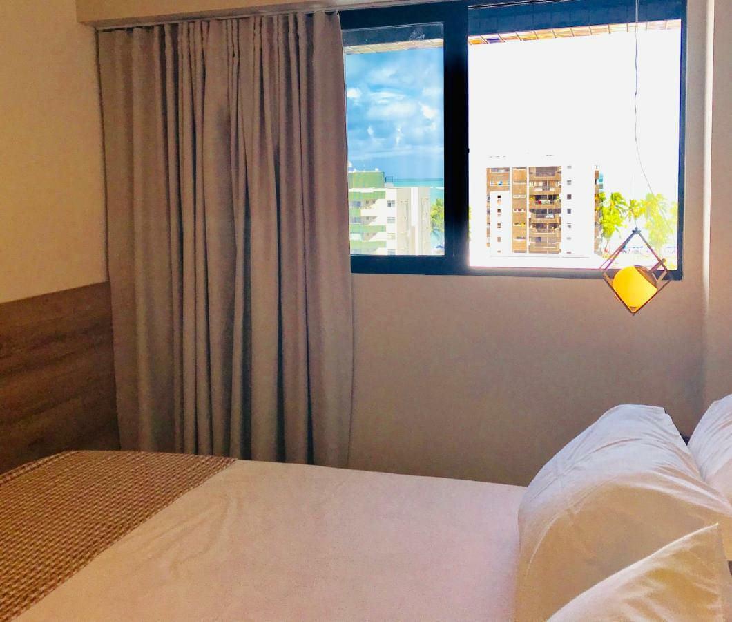 Luxo 710-quarto E Sala Com Varanda De Frente Mar Apartamento Maceió